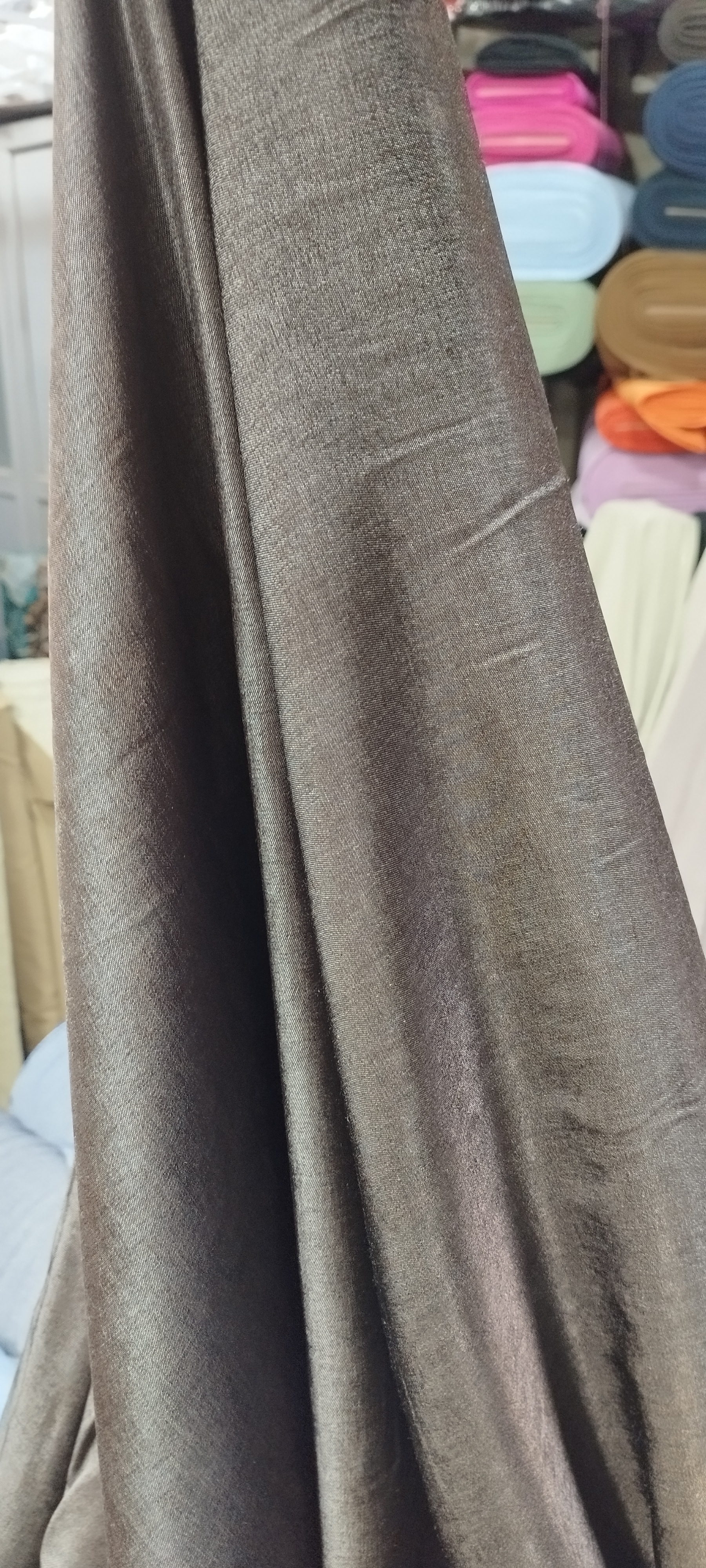 پارچه تنسل قهوه‌ای