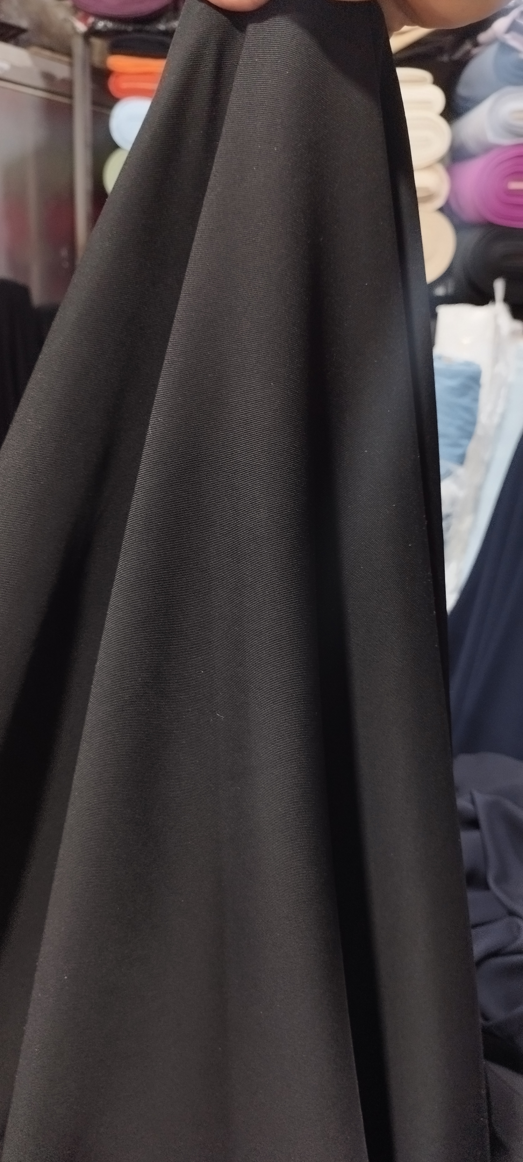 گاباردین کجراه مشکی